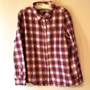 Purnell Womens XL 100% Cotton Button-down Shirt